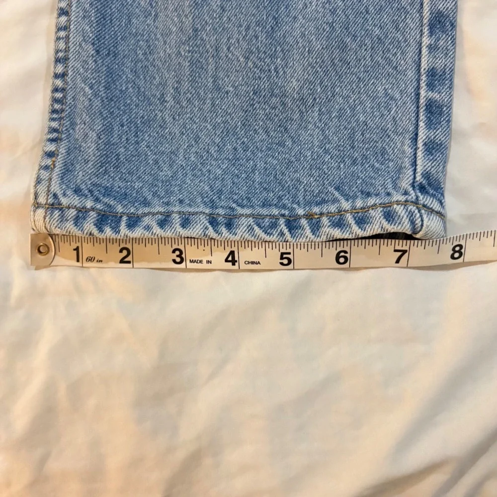 Vintage Levis 505 Orange Tab Jeans Mens 36x32 Light Wash Made in Canada Denim